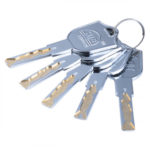 Black Rim Lock 120 mm (5 Key) - Image 2