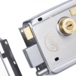 Black Rim Lock 120 mm (5 Key) - Image 3